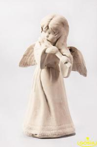 Anio z fletem - figurka ceramiczna - 2858199742