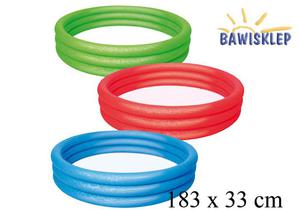 Basen - 3 piercienie, 183x33 cm 480l Bestway - 2853233329