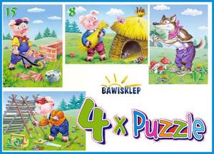 4xPuzzle , Three Little Pigs Castorland S - 2823153847