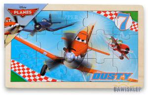 SAMOLOTY PLANES puzzle drewniane ukadanka Playme - 2823153928