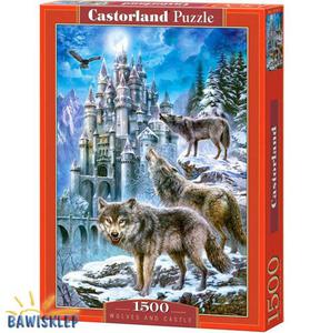 Puzzle 1500 el. Wolves and Castle Castorland - 2841552419