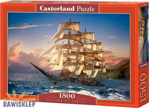 Puzzle 1500 el. Sailing at Sunset Castorland - 2853233583