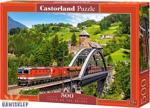 Puzzle 500 el. Train on the Bridge Castorland - 2853233617