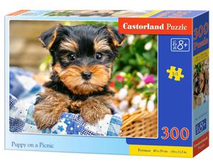 Puzzle 300 PREMIUM Puppy on a Picnic Castorland - 2853233662