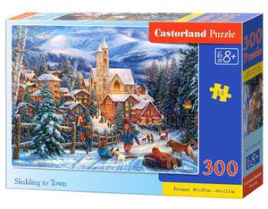 Puzzle 300 PREMIUM Sledding to Town Castorland - 2853233663