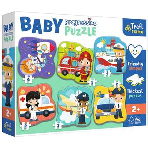 Puzzle Baby Progressive - Zawody i pojazdy 44001 Trefl - 2873084111