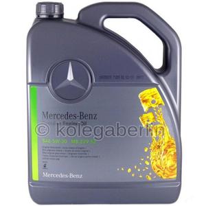 Oryginalny olej Mercedes 5W30 MB 229.52 5L - 2855987363