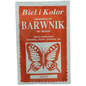 Barwnik do tkanin 004 Z MOTYLEM - rudy