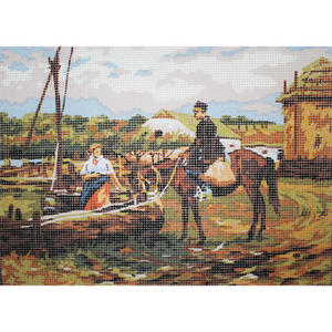 Kanwa J6203 Jan Brandt "Rozmowa przy studni" - 30x40cm - 2832271208