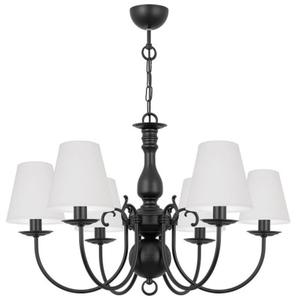 Oryginalna czarna lampa wiszca do pokoju MARIA CZARNA O3126 W6 CZA/AB/01/Le 6-ramienna - 2877894223