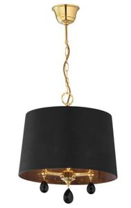 Elegancka lampa wiszca z czarnymi krysztaami EGIDES 11793 EG 1 MS/J - 2870206106