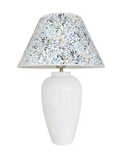 Biaa lampa ceramiczna stoowa BONA z abaurem OLIVE welur - 2878821810