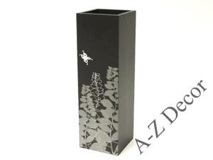 Kwadratowy wazon z drewna PRADO z nadrukiem 41cm [002878] - 2861041194