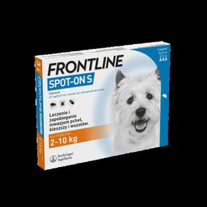 Boehringer Frontline Spot on pies S, preparat od pche i kleszczy dla psw 2 - 10 kg, 3 sztuki - 2873859568