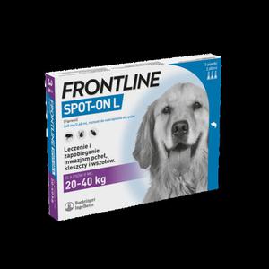 Boehringer Frontline Spot on pies L, preparat od pche i kleszczy dla psw 20 - 40 kg, 3 sztuki - 2873859570