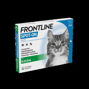 Boehringer Frontline Spot on kot, preparat od pche i kleszczy dla kotw, 3 sztuki - 2873859571