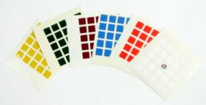 Naklejki z logo Rubik na kostk 5x5x5