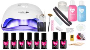 ZESTAW DO MANICURE HYBRYDOWEGO z Lamp My No1 Sun 54W + 114 GRATISW - 2860438273