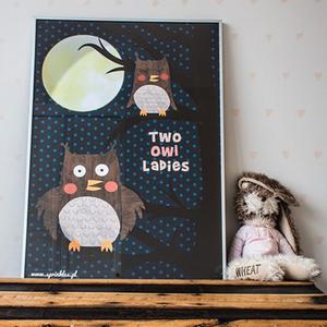 Plakat Two owl ladies - 2853826259