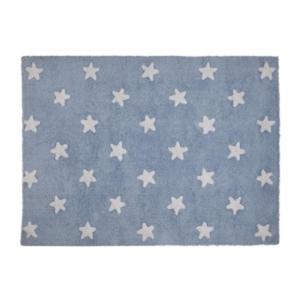 Dywan baweniany Blue Stars White - 2853826368