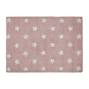 Dywan baweniany Pink Stars White - 2853826389