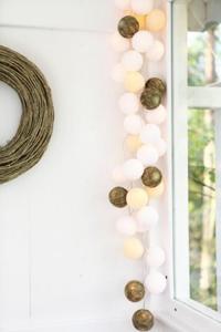 Cotton Ball Lights by Green Canoe Natural - 2853826673