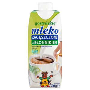 Mleko zagszczone GOSTY 500g. Light z bonnikiem - 2847291252