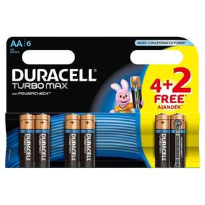 Bateria DURACELL Turbo AA LR6 op.4 + 2 free - 2847292183