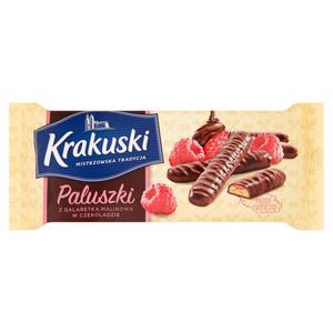 Ciastka KRAKUSKI Paluszki z galaretk - malinowe - 2847292425