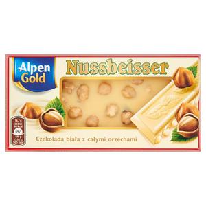 Czekolada ALPEN GOLD Nussbeisser 100g white op.5 - 2847292801