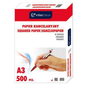 Papier kancelaryjny INTERDRUK A3 op.500ark. kratka - 2825402384