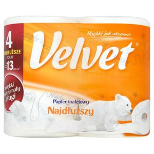 Papier toaletowy VELVET - najduszy op.4szt - 2847293673