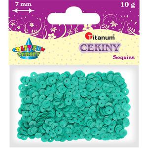 Cekiny TITANUM 7mm 10g - turkus 304620 - 2847293935