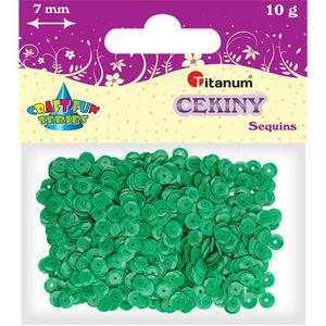 Cekiny TITANUM 7mm 10g - zielony 304622 - 2847293936