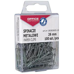 Spinacz OFFICE PRODUCTS 26mm srebrne op.100 - 2847295412