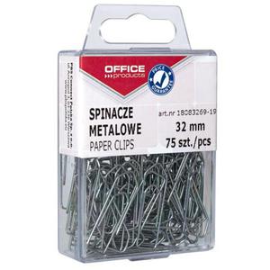 Spinacz OFFICE PRODUCTS 32mm srebrne op.75 - 2847295415