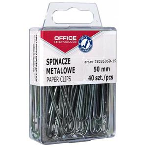 Spinacz OFFICE PRODUCTS 50mm srebrne op.40 - 2847295416