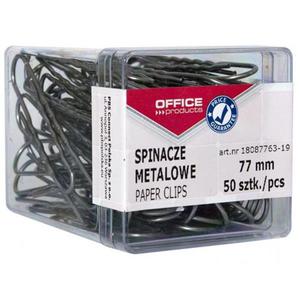 Spinacz OFFICE PRODUCTS 77mm srebrne op.50 - 2847295418