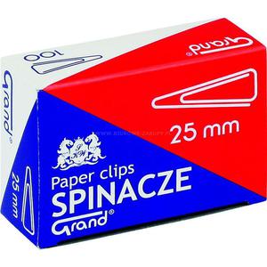 Spinacz GRAND trójktny 25mm OPAKOWANIE 10 x op.100