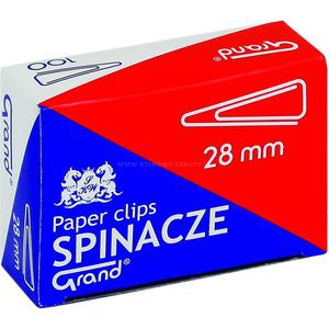 Spinacz GRAND trjktny 28mm OPAKOWANIE 10 x op.100 - 2847295435