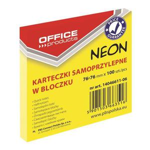 Karteczki samop. OFFICE PRODUCTS 76x76 neon ty - 2847297567