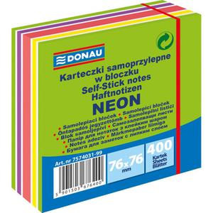 Karteczki samop. DONAU 76x76 400k neon - zielony - 2847297616