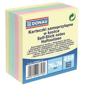 Karteczki samop. DONAU 76x76 450k. pastelowy - 2847297667