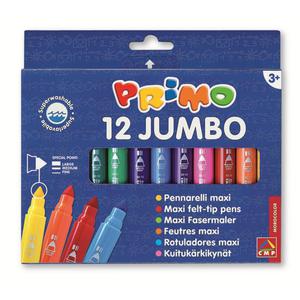 Flamastry PRIMO Jumbo 12 kolorw - 2847300115