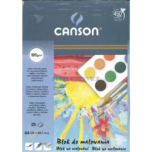 Blok do malowania CANSON A4 120g. - biay - 2847300490