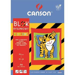 Blok rysunkowy CANSON A4 kolorowy