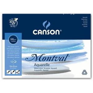 Blok do akwareli CANSON Mont-Torch 18x24 300g. - 2847300536