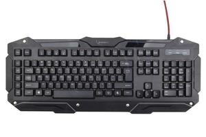 GEMBIRD KLAWIATURA KB-UMGL-01 GAMING BACKLIGHT BLACK US LAYOUT - 2847300736