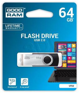 Goodram Flashdrive Twister 64GB USB 2.0 czarny - 2847302654