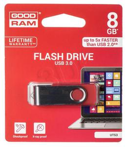 Goodram Flashdrive UTS3 8GB USB 3.0 czerwony - 2847302681